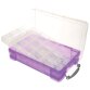 Really Useful Box opbergdoos 4 liter met 2 dividers, transparant paars
