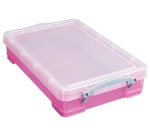Really Useful Box opbergdoos 4 liter, transparant roze
