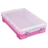Really Useful Box 4-liter storage box, transparent pink