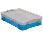 Really Useful Box opbergdoos 4 liter, transparant blauw
