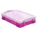 Really Useful Box 4-liter storage box, transparent purple
