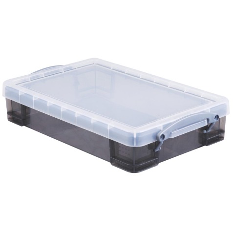 Really Useful Box boîte de rangement 4 l, transparent fumé