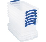 Really Useful Box opbergdoos 5,5 l, nestbaar, transparant