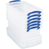 Really Useful Box boîte de rangement 5,5 l, emboîtable, transparent