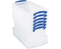 Really Useful Box opbergdoos 5,5 l, nestbaar, transparant