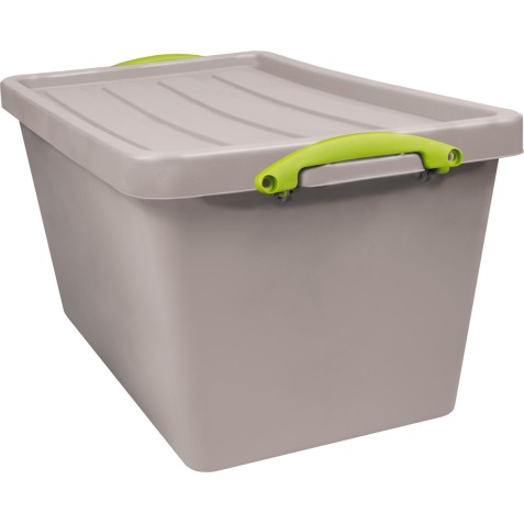 Really Useful Box Recycled boîte de rangement 56 l, emboîtable, gris