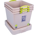 Really Useful Box Recycled storage box 60 L, stackable, grey