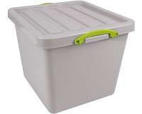 Really Useful Box Recycled boîte de rangement 60 l, emboîtable, gris