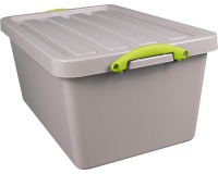 Really Useful Box Recycled storage box 61 L, stackable, grey
