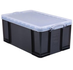 Really Useful Box opbergdoos 64 liter, transparant gerookt