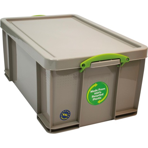 Really Useful Box opbergdoos 64 liter, gerecycleerd, grijs