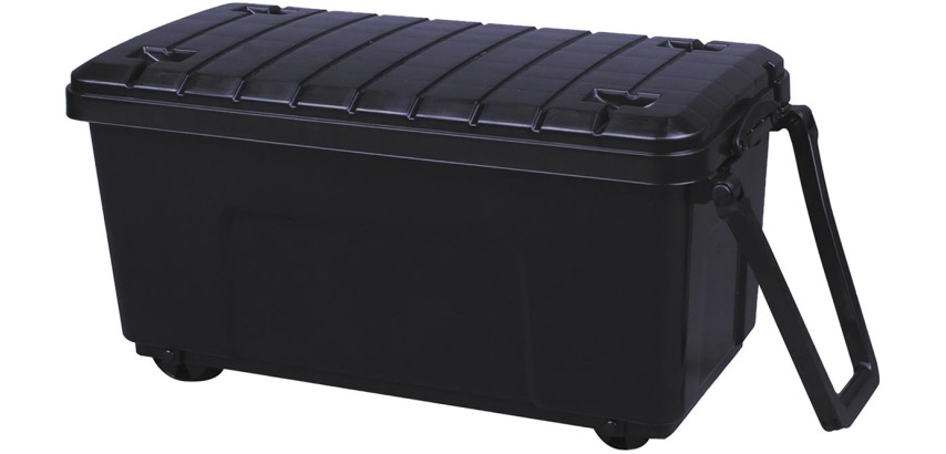 Really Useful Box storage box on wheels 64 L, black