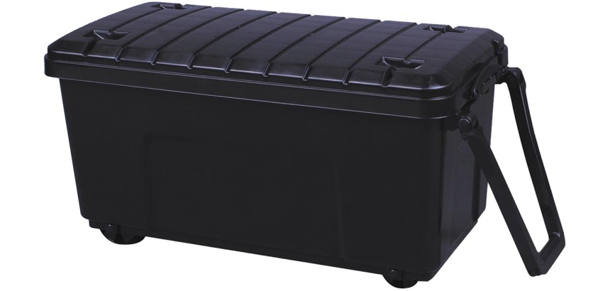 Really Useful Box boîte de rangement sur roulettes 64 l, noir