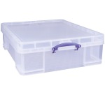 Really Useful Box 70 liters, transparent, individually packed in cardboard