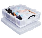 Really Useful Box 70-litre storage box, transparent