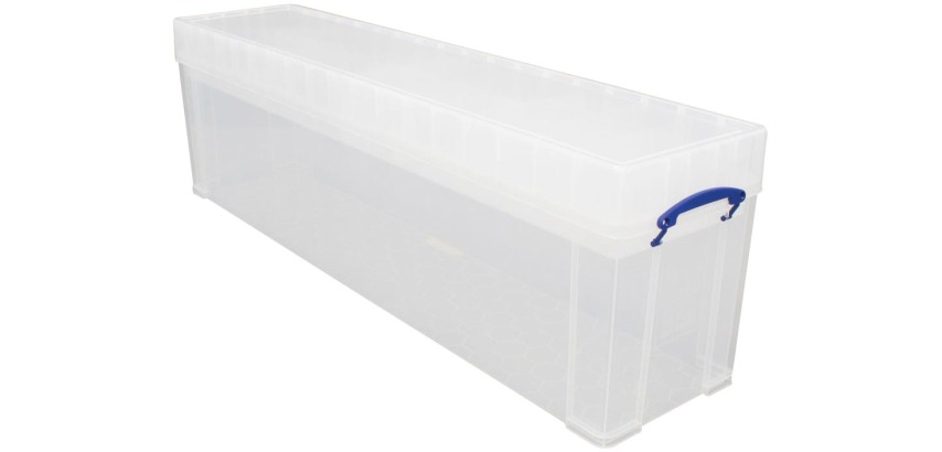 Really Useful Box 77 liter, transparant, per stuk verpakt in karton