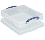 Really Useful Box boîte de rangement 7 litres avec diviseur, transparent