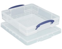 Really Useful Box Aufbewahrungsbox 7 Liter mit Teiler, transparent