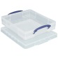 Really Useful Box boîte de rangement 7 litres avec diviseur, transparent