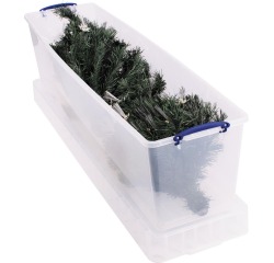 Really Useful Box boîte de rangement 81 l, emboîtable, transparent