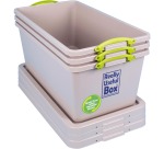 Really Useful Box Recycled boîte de rangement 82 l, emboîtable, gris