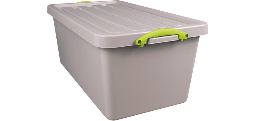 Really Useful Box Recycled boîte de rangement 82 l, emboîtable, gris