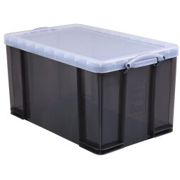 Really Useful Box opbergdoos 84 liter, transparant gerookt