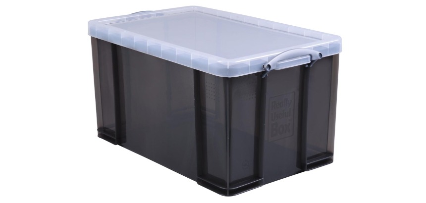 Really Useful Box boîte de rangement84 litres, transparent fumé