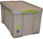 Really Useful Box Aufbewahrungsbox 84 l, recycelt, grau