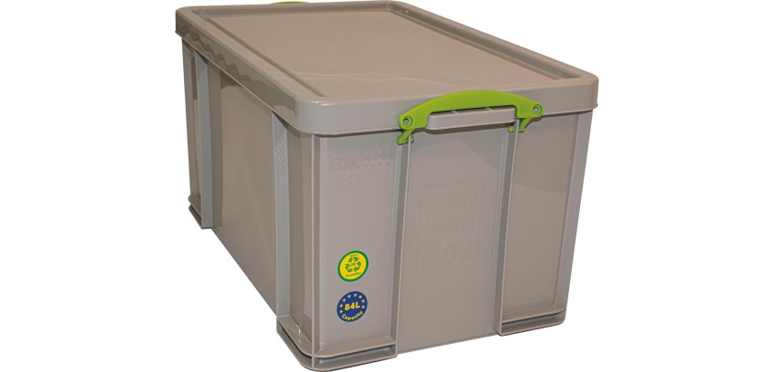 Really Useful Box storage box 84 l, recycled, gray