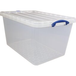 Really Useful Box boîte de rangement 96 l, emboîtable, transparent