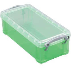 Really Useful Box boîte de rangement 9 l, vert transparent