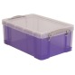 Really Useful Box boîte de rangement 9 l, pourpre transparent