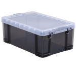 Really Useful Box boîte de rangement 9 l, transparent fumé