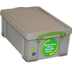 Really Useful Box boîte de rangement 9 l, recyclé, gris