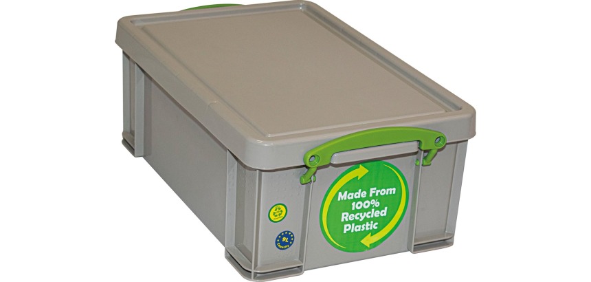 Really Useful Box boîte de rangement 9 l, recyclé, gris