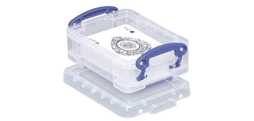 Really Useful Box porte-cartes de visite 0,2 l, transparent