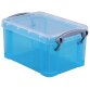 Really Useful Box 0,7 liter, transparant helblauw