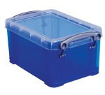 Really Useful Box 0,7 Liter, transparent blau