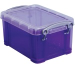 Really Useful Box 0,7 Liter, transparent Lila