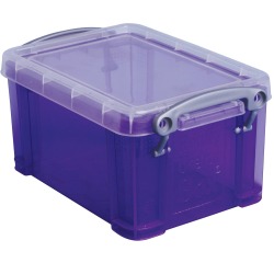 Really Useful Box 0,7 liter, transparant paars