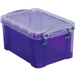 Really Useful Box 0,7 liter, transparant paars