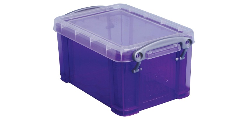 Really Useful Box 0,7 litres, pourpre transparent