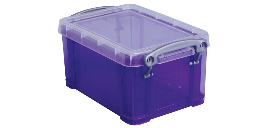 Really Useful Box 0.7 liters, transparent purple