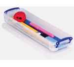 Really Useful Aufbewahrungsbox 0,8 Liter 355x100x40mm transparent weiß