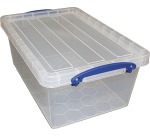 Really Useful Box boîte de rangement 10,2 l, emboîtable, transparent