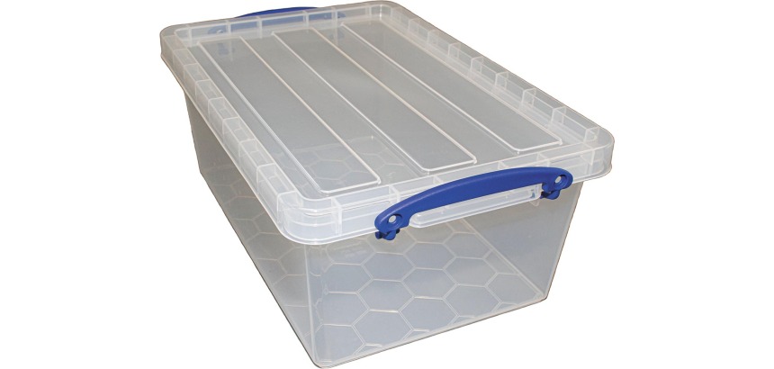 Really Useful Box boîte de rangement 10,2 l, emboîtable, transparent