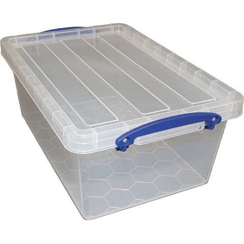 Really Useful Box boîte de rangement 10,2 l, emboîtable, transparent