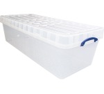 Really Useful Box Aufbewahrungsbox 134 l XL, stapelbar, transparent