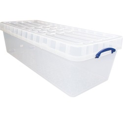 Really Useful Box storage box 134 L XL, nestable, transparent